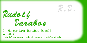 rudolf darabos business card